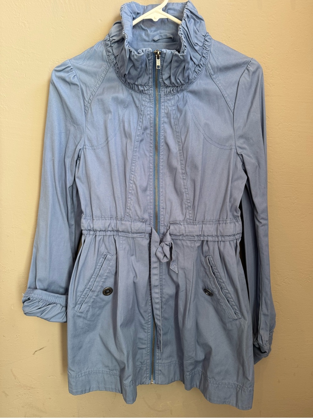 Forever 21 Light Blue Women's Drawstring Jacket